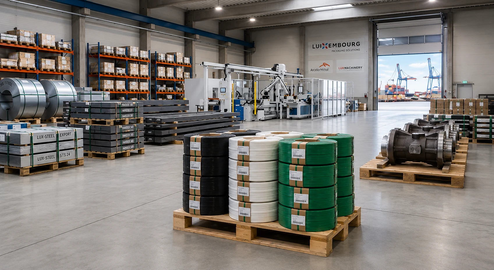 PP Strapping Band Exporter Luxembourg — Greenstrix Industrial Packaging